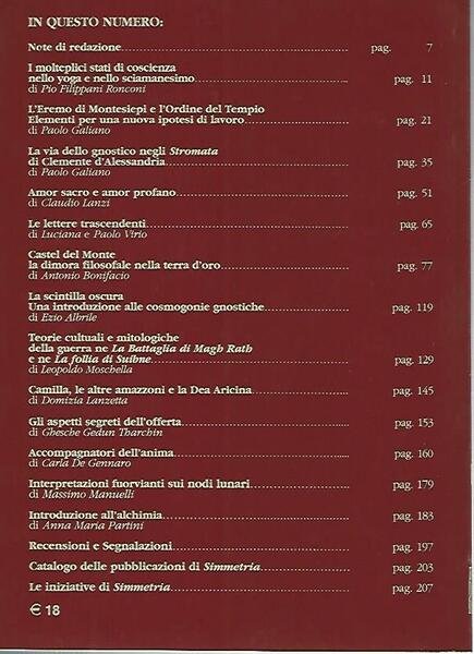 Simmetria. Rivista di studi e ricerche sulle tradizioni spirituali. Anno … | Immagine Gallery 2