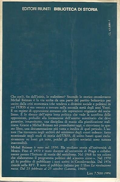 La nascita dello stalinismo