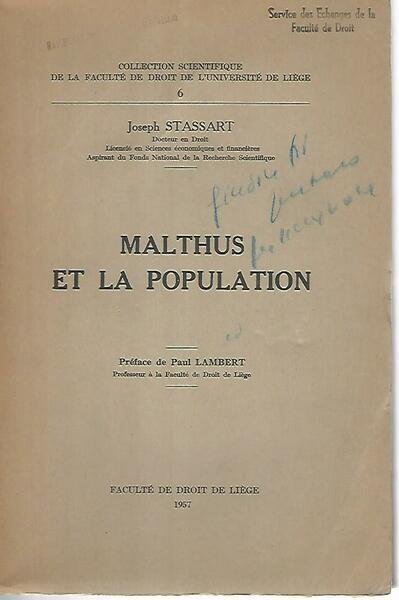 Malthus et la populationa