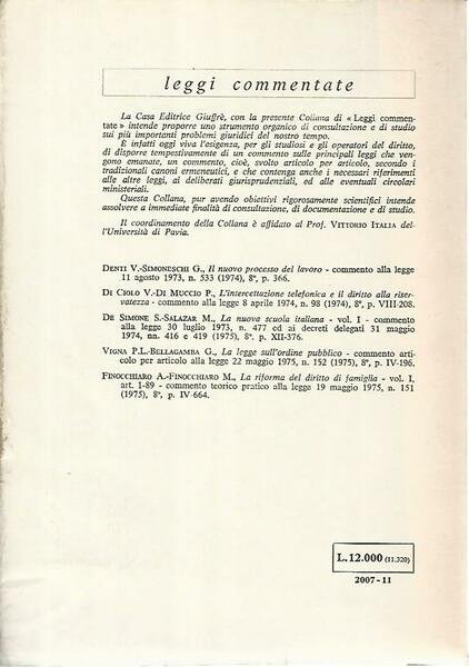 Riforma del diritto di famiglia. Volume I