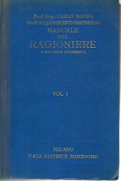 Il manuale del ragioniere. Volume 1 | Immagine principale