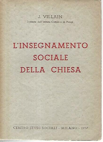 L'insegna sociale della chiesa