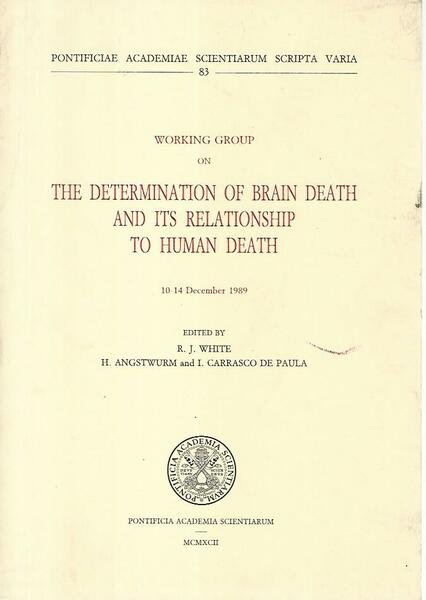 Working group on the determination of brain death and its … | Immagine principale