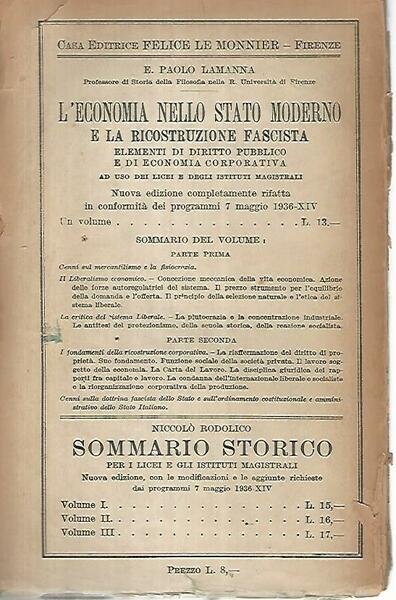 Il problema dell'educazione nella storia del pensiero. Volume terzo