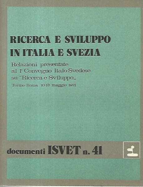 Ricerca e sviluppo in Italia e Svezia. Documenti ISVET n. … | Immagine principale