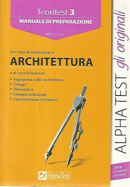 Manuale di preparazione per i test di ammissione a architettura | Immagine principale