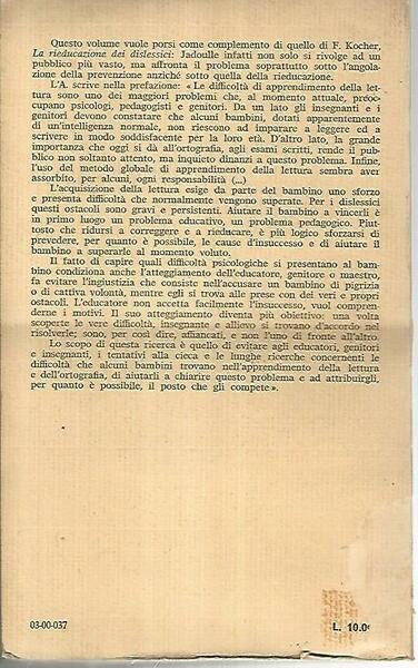 Apprendimento della lettura e dislessia