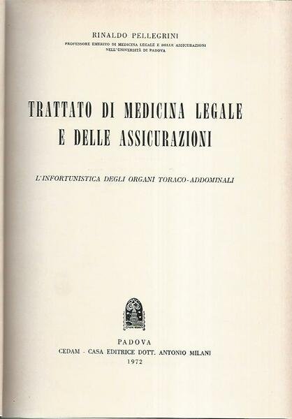 Trattato di medicina legale e delle assicurazioni XI
