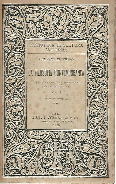 La filosofia contemporanea I | Immagine principale