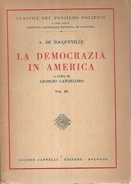 La democrazia in America. Vol III | Immagine principale