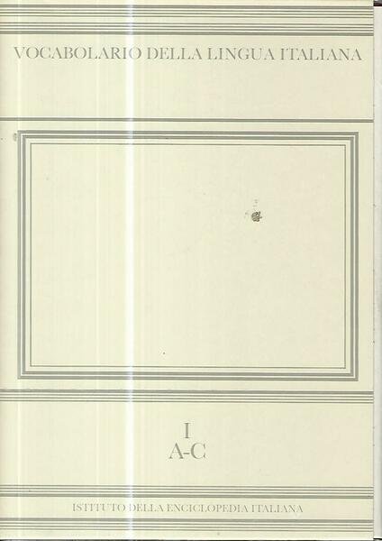Vocabolario della lingua italiana I. A-C | Immagine Gallery 2