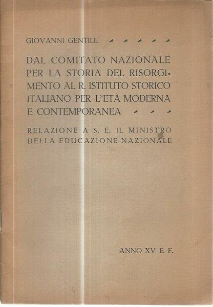 Dal comitato nazionale per la storia del Risorgimento al R. … | Immagine principale