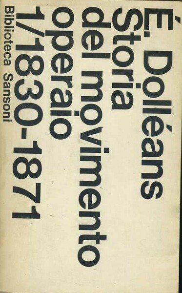 Storia del movimento operaio  1830-1871