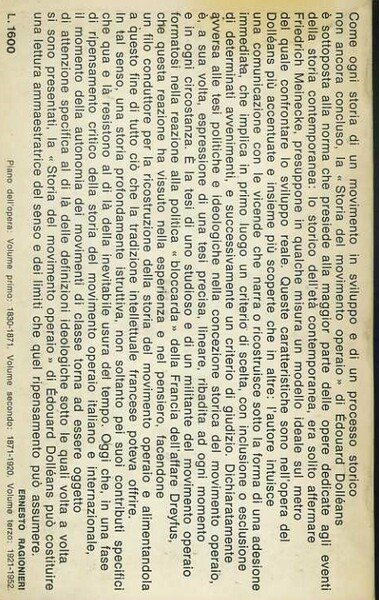 Storia del movimento operaio 1830-1871