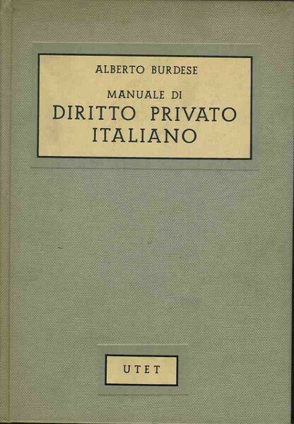 Manuale di diritto privato italiano