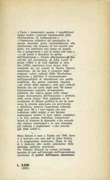 Gli orfani della ragione. Illuminismo e nuova sinistra in America