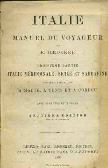 Italia manuel du voyageur. Italie meridionale, Sicile et Sardaigne