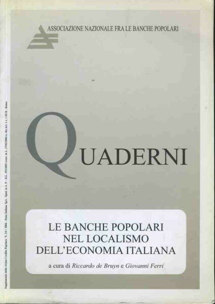 Quaderni. Le banche popolari nel localismo dell'economia italiana | Immagine principale