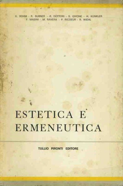 Estetica e ermeneutica