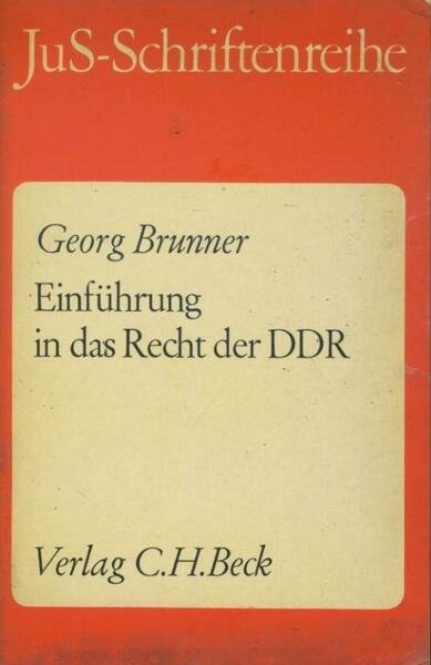 Einfuhrung in das Recht der DDR | Immagine principale