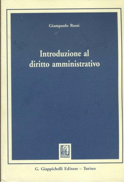 Introduzione al diritto amministrativo