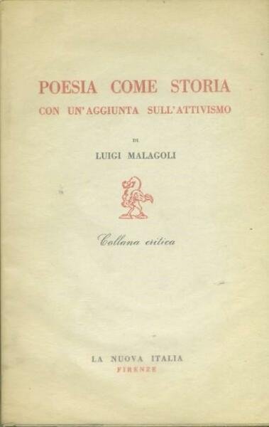 Poesia come storia con un'aggiunta sull'attivismo