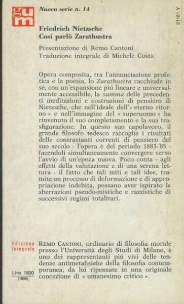 Così parlò Zarathustra