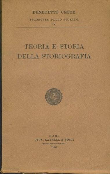Teoria e storia della storiografia