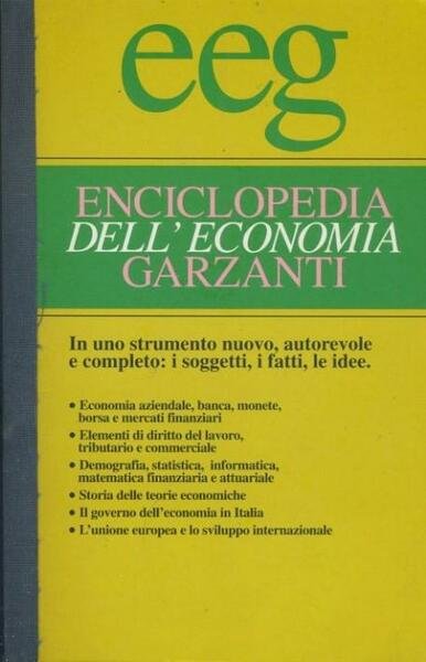 Enciclopedia dell'economia Garzanti