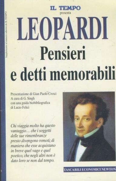 Leopardi. Pensieri e detti memorabili