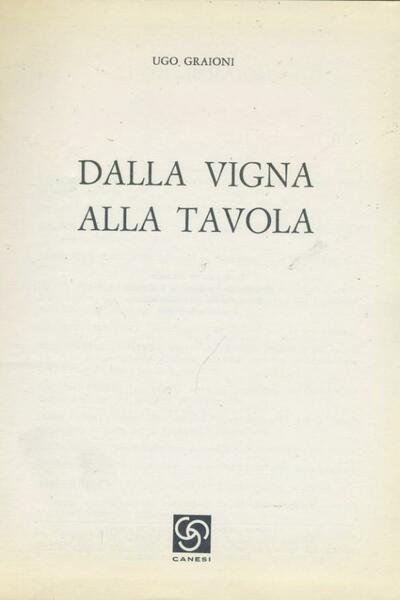 Dalla vigna alla tavola. 4 volumi | Immagine principale