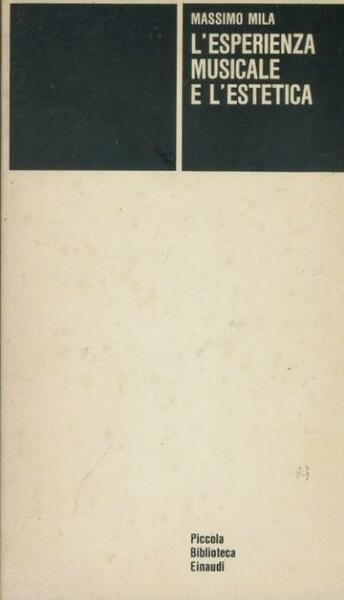 L'esperienza musicale e l'estetica