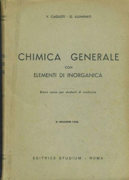 Chimica generale con elementi di inorganica