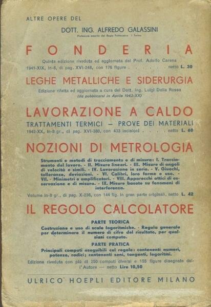 Macchine utensili. Loro moderno e razionale impiego