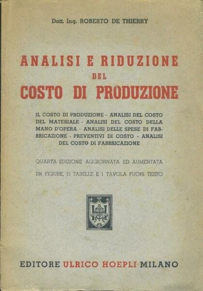 Analisi e riduzioni del costo di produzione | Immagine principale