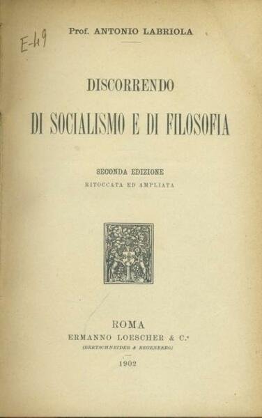 Discorrendo di socialismo e di filosofia | Immagine principale