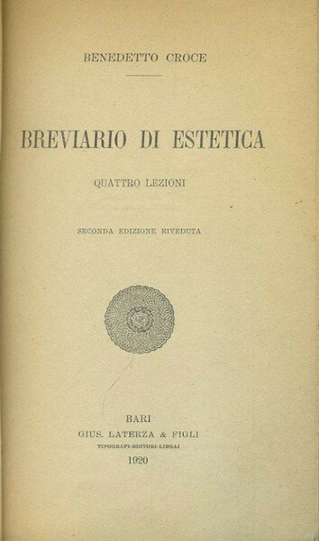 Breviario di estetica