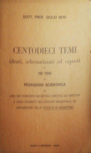 Centodieci temi ideati, schematizzati ed esposti | Immagine principale