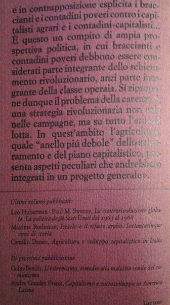 Agricoltura e sviluppo capitalistico in Italia | Immagine principale