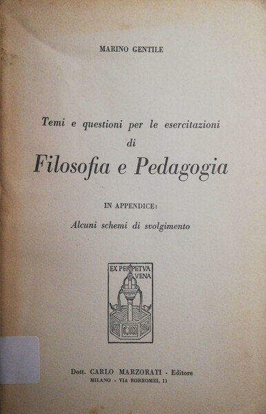 Temi e questioni per le esercitazioni di Filosofia e Pedagogia | Immagine principale