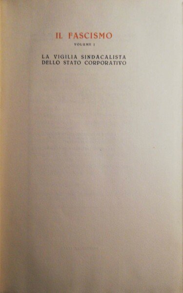 Il Fascismo vol. I e II | Immagine principale