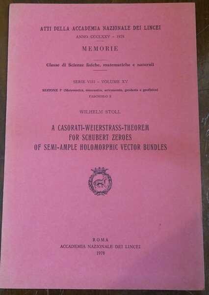 A CASORATI-WELERSTRASS-THEOREM FOR SCHUBERT ZEROES OF SEMI-AMPLE HOLOMORPHIC VECTOR BUNDLES