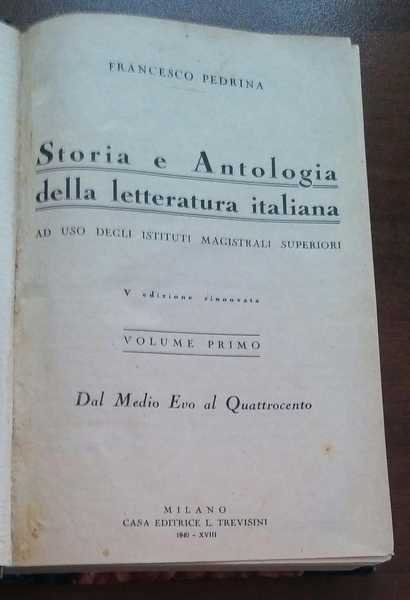 STORIA E ANTOLOGIA DELLA LETTERATURA ITALIANA | Immagine Gallery 4