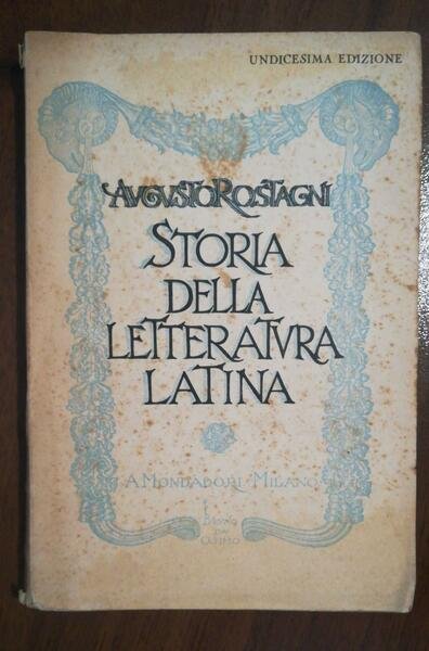  STORIA DELLA LETTERATURA LATINA