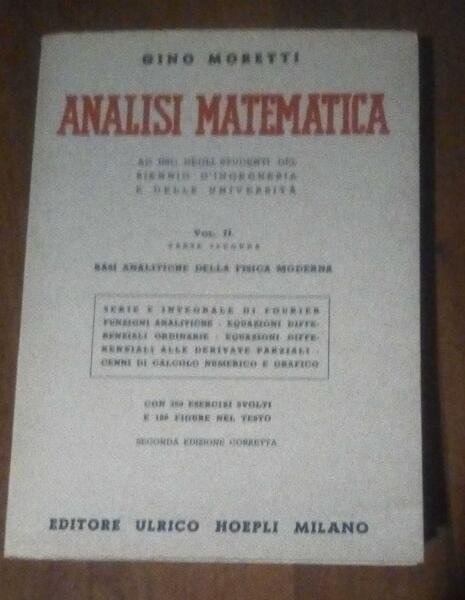 ANALISI MATEMATICA VOLUME II 