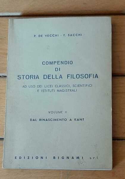 Compendio di storia della filosofia 