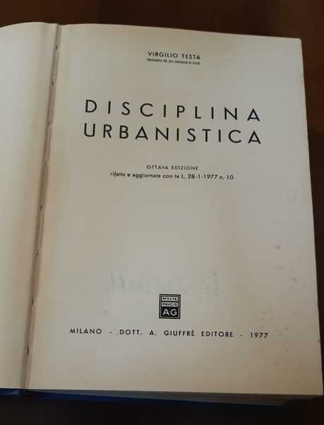 Disciplina Urbanistica 