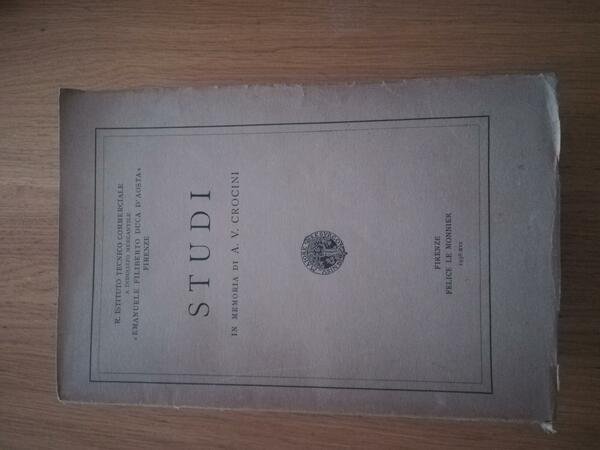 Studi in memoria di A. V. Crocini | Immagine principale