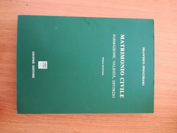Matrimonio civile. Formazione, validità, divorzio | Immagine principale