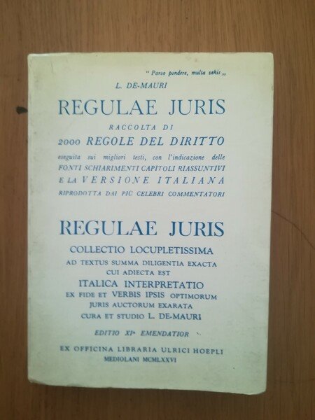 Regulae juris | Immagine principale
